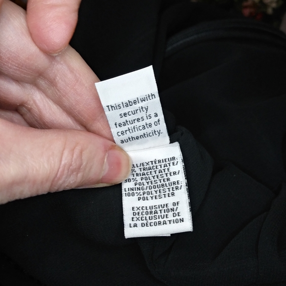 Diane Von Furstenberg Bella Black Sparkly Beaded, Surplice Bodice Cocktail Dress - Picture 14 of 16